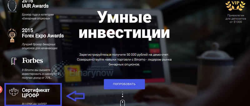 Информация о сертификате